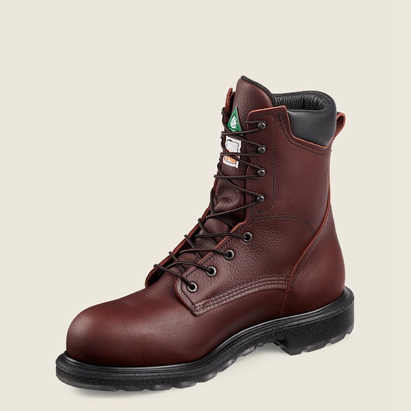 Red Wing Mens Supersole® 2.0 - 8-inch Csa Toe - Safety Boots Burgundy - 9781QKFAP